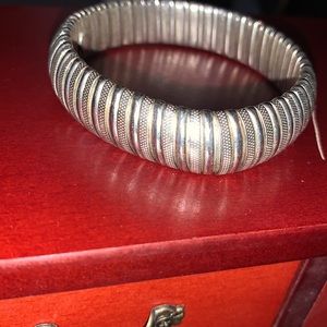 Bold silver bracelet